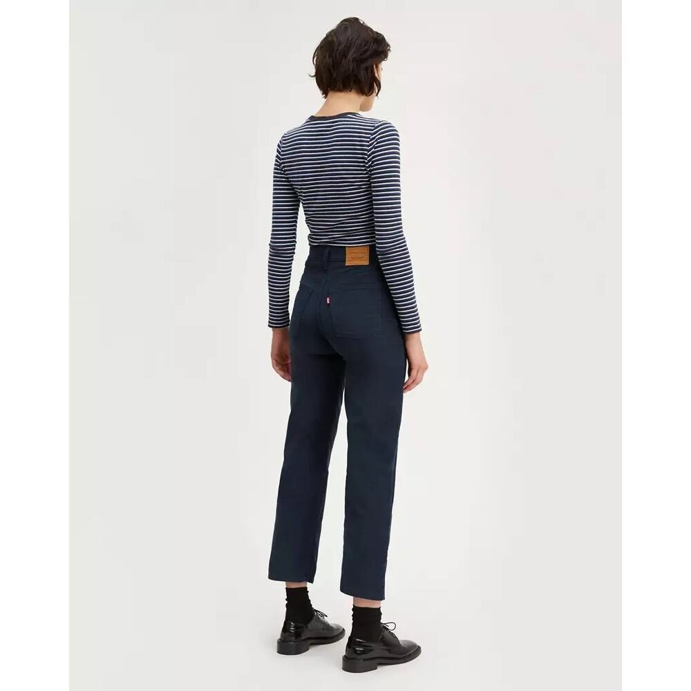 Levi's Womens Ribcage Straight Ankle High Rise Corduroy Jeans